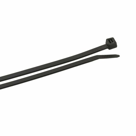 FORNEY Cable Ties, 14-1/2 in Black Standard Duty 62042